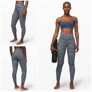 Lululemon Align Pant Leggings Mini Space Dye High Rise Gym Yoga Black White Run